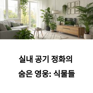 공기정화식물, 실내식물추천1